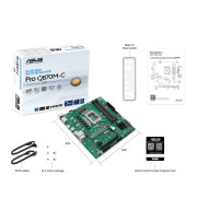 ASUS Pro Q870M-C-CSM - Scheda madre - micro ATX - LGA1851 Socket - Chipsatz Q870 - USB-C 3.2 Gen2, USB 3.2 Gen 1, USB 3.2 Gen 2 