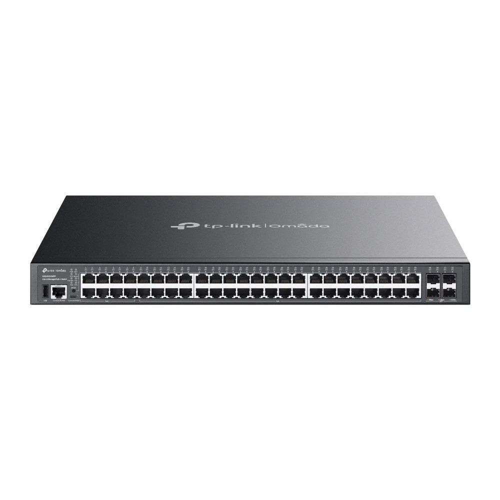 TP-LINK Omada SG5452XMPP V1 - Switch - L3 Lite - gestito - 48 x 10/100/1000 + 4 x 10Gb Ethernet SFP+ - montabile in Rack - PoE++