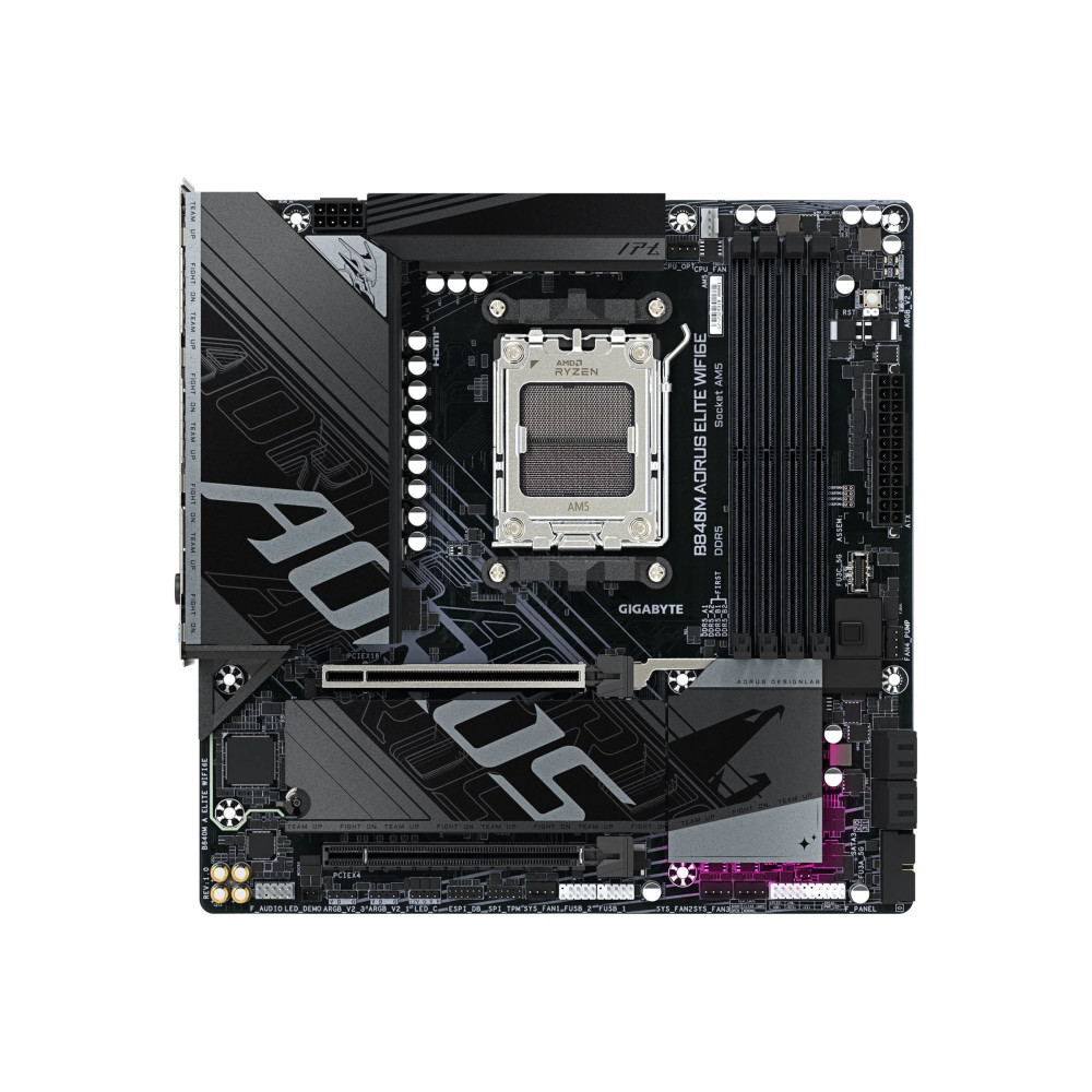 Gigabyte AORUS B840M ELITE WIFI6E - Scheda madre - micro ATX - Socket AM5 - Chipset AMD B840 - USB 3.2 Gen 2, USB-C 3.2 Gen 1, U