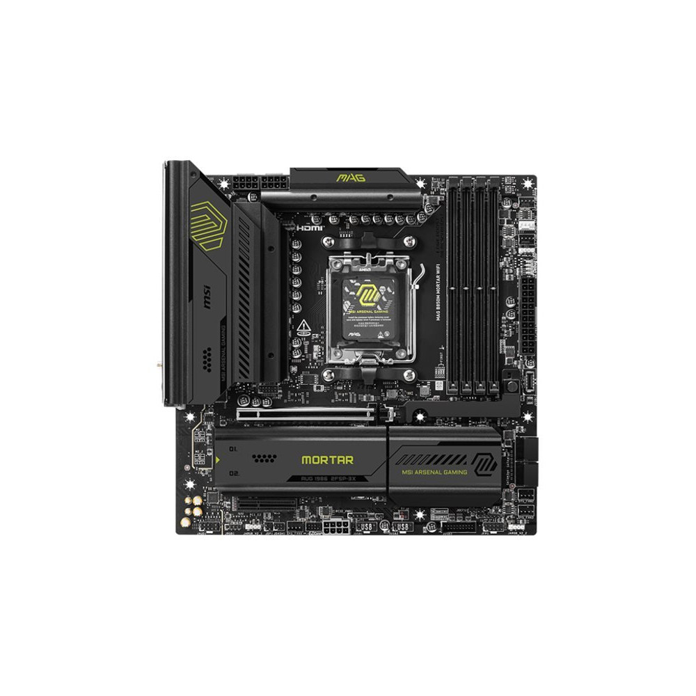 MSI MAG B850M MORTAR WIFI - Scheda madre - micro ATX - Socket AM5 - Chipsatz AMD B850 - USB 3.2 Gen 1, USB 3.2 Gen 2, USB-C 3.2 