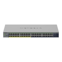 Netgear GS748PP - Switch - senza gestione - 24 x 10/100/1000 + 24 x 10/100/1000 (PoE+)