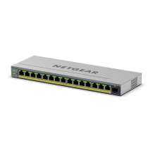 Netgear Easy Smart GS116EP - Switch - L3 - Intelligente - 1 x 10/100/1000 + 15 x 10/100/1000 (PoE+)