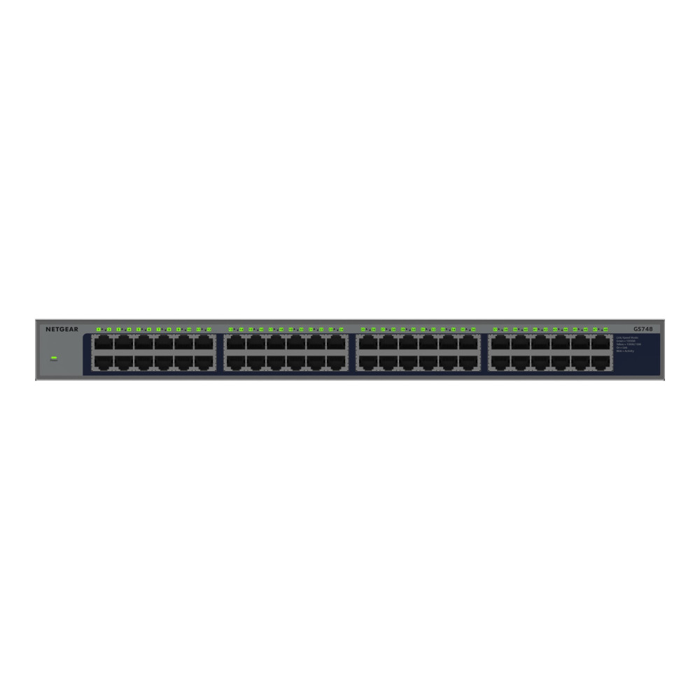 Netgear GS748 - Switch - senza gestione - 48 x 10/100/1000