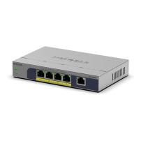 Netgear GS105PP - Switch - senza gestione - 1 x 10/100/1000 + 4 x 10/100/1000 (PoE+)