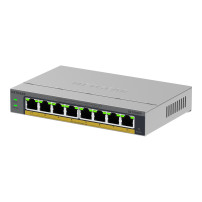 Netgear Easy Smart GS108EPP - Switch - aumento di prestazioni - L3 - Intelligente - 8 x 10/100/1000 (PoE+)