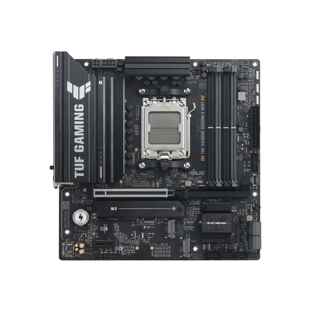 ASUS TUF GAMING B850M-E WIFI - Scheda madre - micro ATX - Socket AM5 - Chipsatz AMD B850 - USB-C 3.2 Gen2, USB-C 3.2 Gen 1, USB 