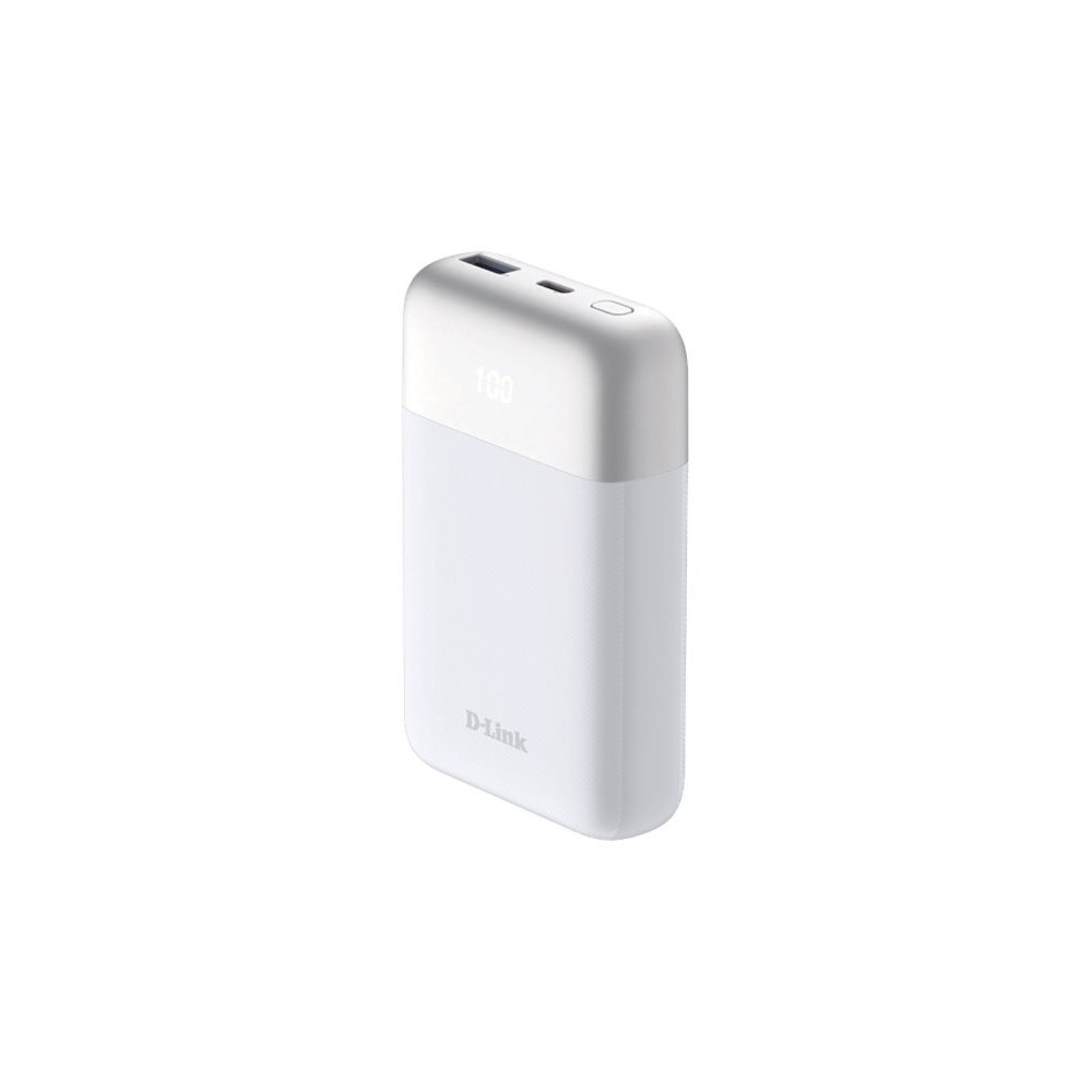 D-Link DPP-101 - Powerbank - 10000 mAh - 18 Watt - QC 3.0, PD 3.0 - 2 uscite (USB-C, USB)