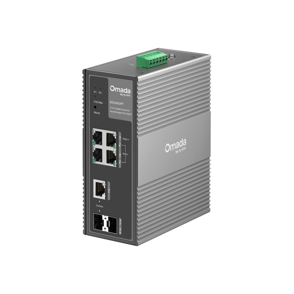 TP-LINK Omada IES206GPP V1 - Switch - industriali - gestito - 4 x 10/100/1000 (3 PoE+, 1 PoE++)