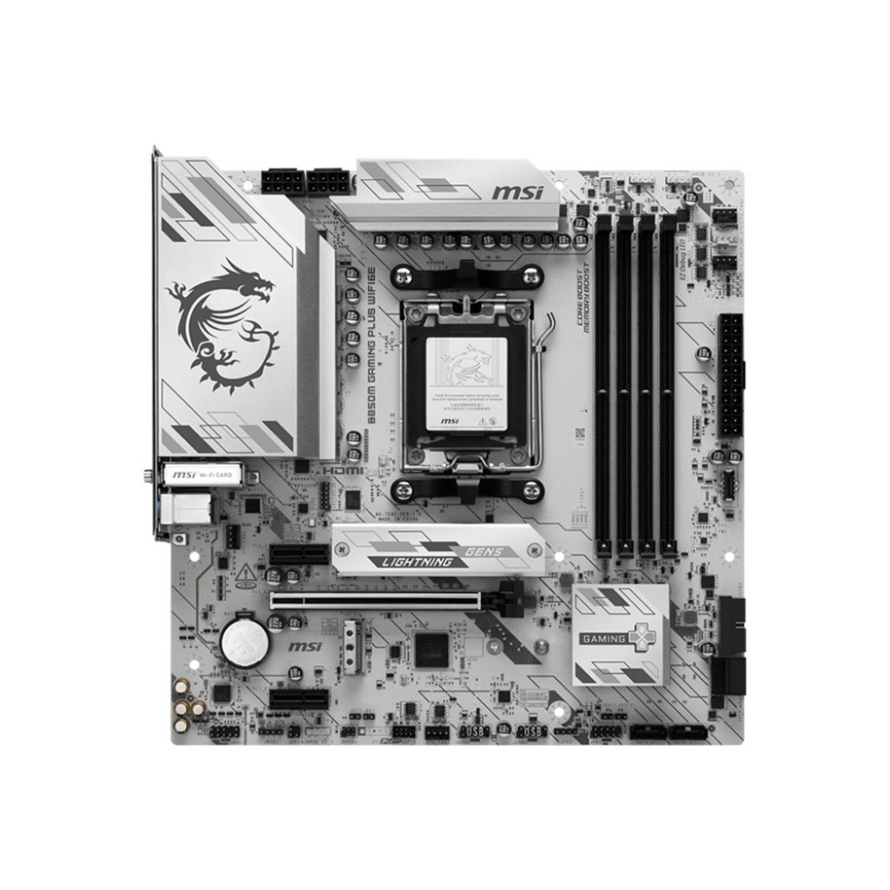 MSI B850M GAMING PLUS WIFI6E - Scheda madre - micro ATX - Socket AM5 - Chipsatz AMD B850 - USB 3.2 Gen 2, USB-C 3.2 Gen 2, USB 3