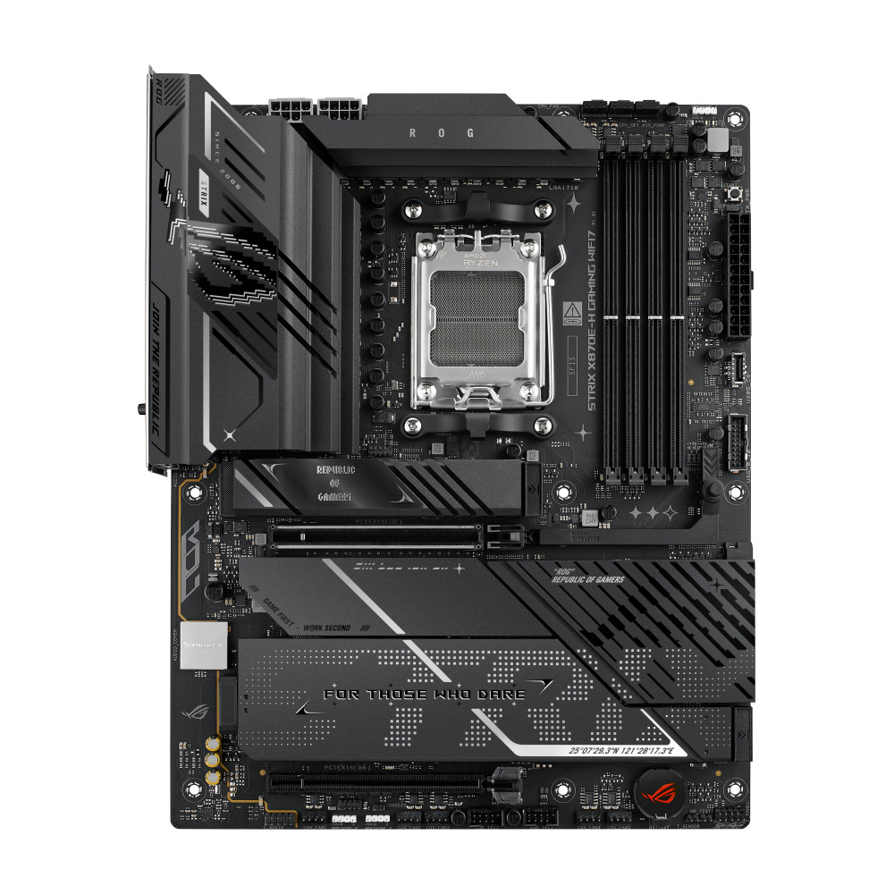 ASUS ROG STRIX X870E-H GAMING WIFI7 - Scheda madre - ATX - Socket AM5 - Chips AMD X870E - USB 4, USB-C 3.2 Gen 2x2, USB-C 3.2 Ge