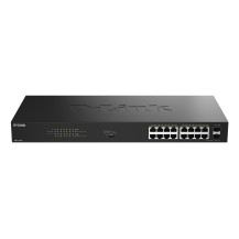 D-Link DGS 1018P - Switch - senza gestione - 16 x 10/100/1000 (PoE)