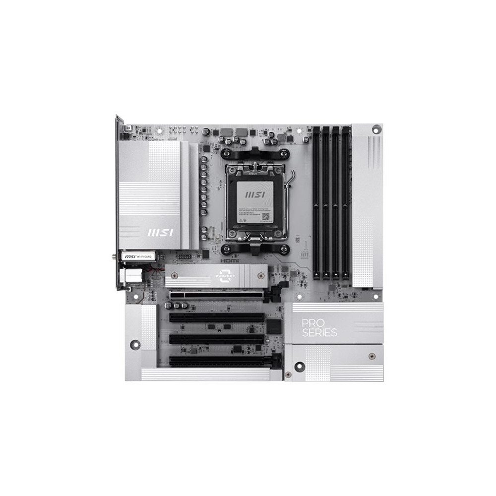 MSI PRO B850M-A WIFI PZ - Scheda madre - micro ATX - Socket AM5 - Chipsatz AMD B850 - USB 3.2 Gen 2, USB-C 3.2 Gen 2, USB 3.2 Ge