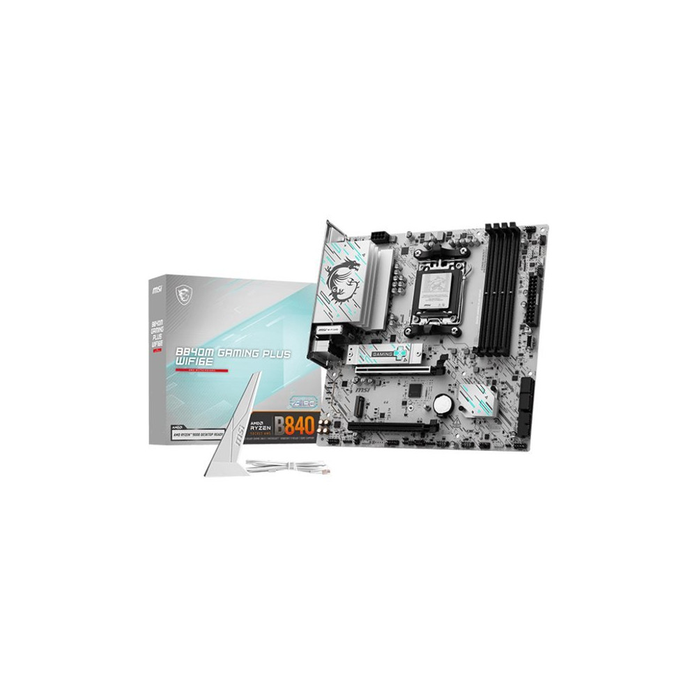 MSI B840M GAMING PLUS WIFI6E - Scheda madre - micro ATX - Socket AM5 - Chipset AMD B840 - USB 3.2 Gen 2, USB-C 3.2 Gen 2, USB 3.