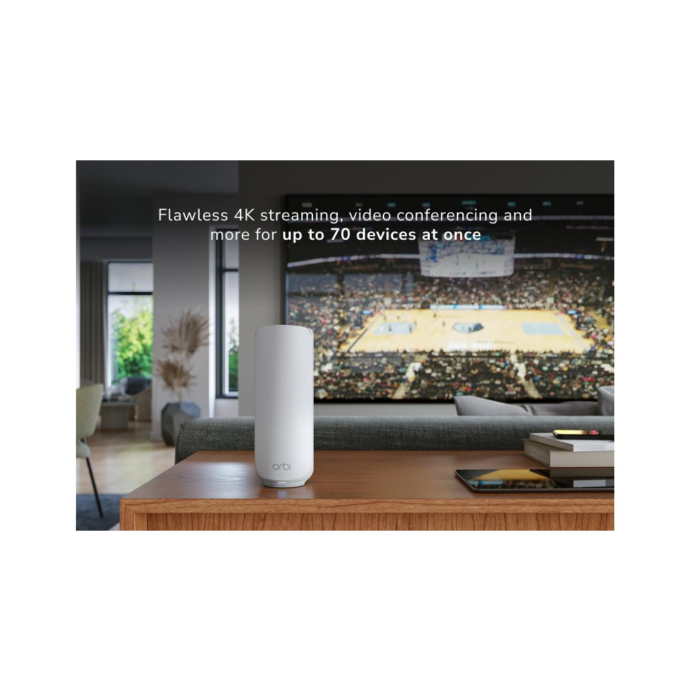 Netgear Orbi 370, Bianco, Interno, Satellite Mesh, 120 m┬▓, Dual-Band (2,4 GHz/5 GHz), Wi-Fi 7 (802.11be)