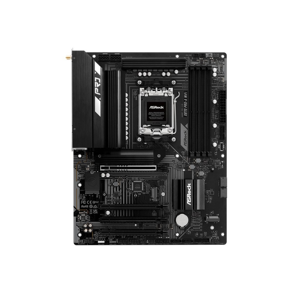 ASRock X870 PRO-A WIFI - Scheda madre - ATX - Socket AM5 - Scheda madre AMD X870 - USB4, USB 3.2 Gen 1, USB 3.2 Gen 2, USB-C 3.2