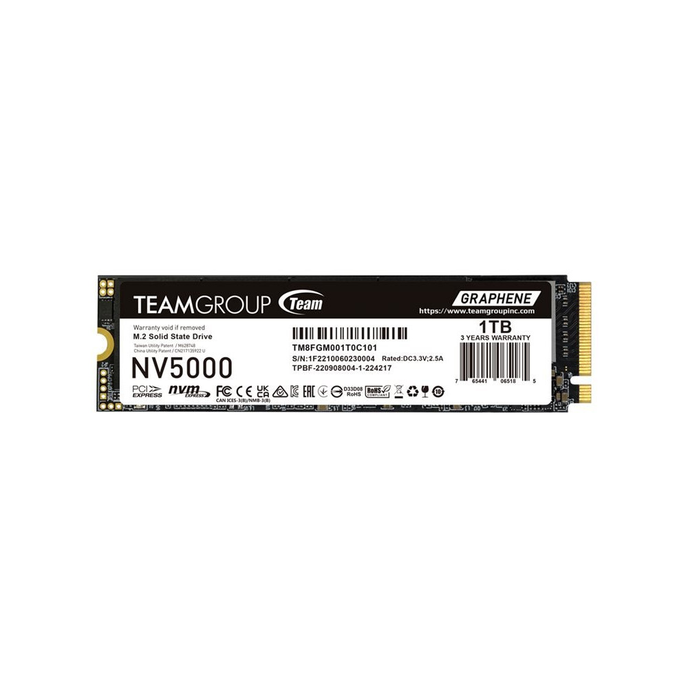Team Group NV5000 - SSD - 1 TB - interno - M.2 2280 - PCIe 4.0 x4 (NVMe)