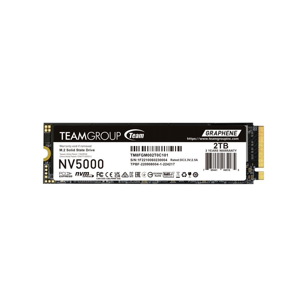 Team Group NV5000 - SSD - 2 TB - interno - M.2 2280 - PCIe 4.0 x4 (NVMe)