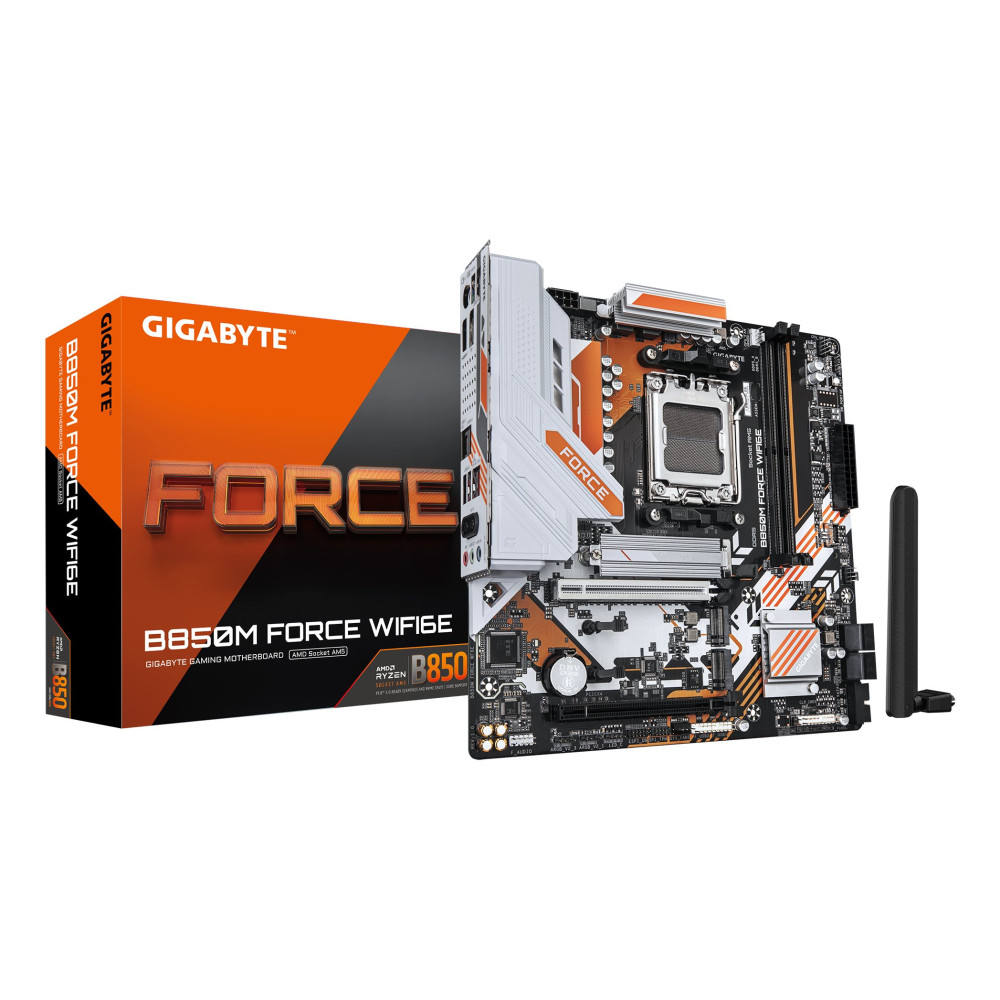 Gigabyte B850M FORZA WIFI6E - Scheda madre - micro ATX - Socket AM5 - Chipsatz AMD B850 - USB-C 3.2 Gen 1, USB 3.2 Gen 2, USB 3.