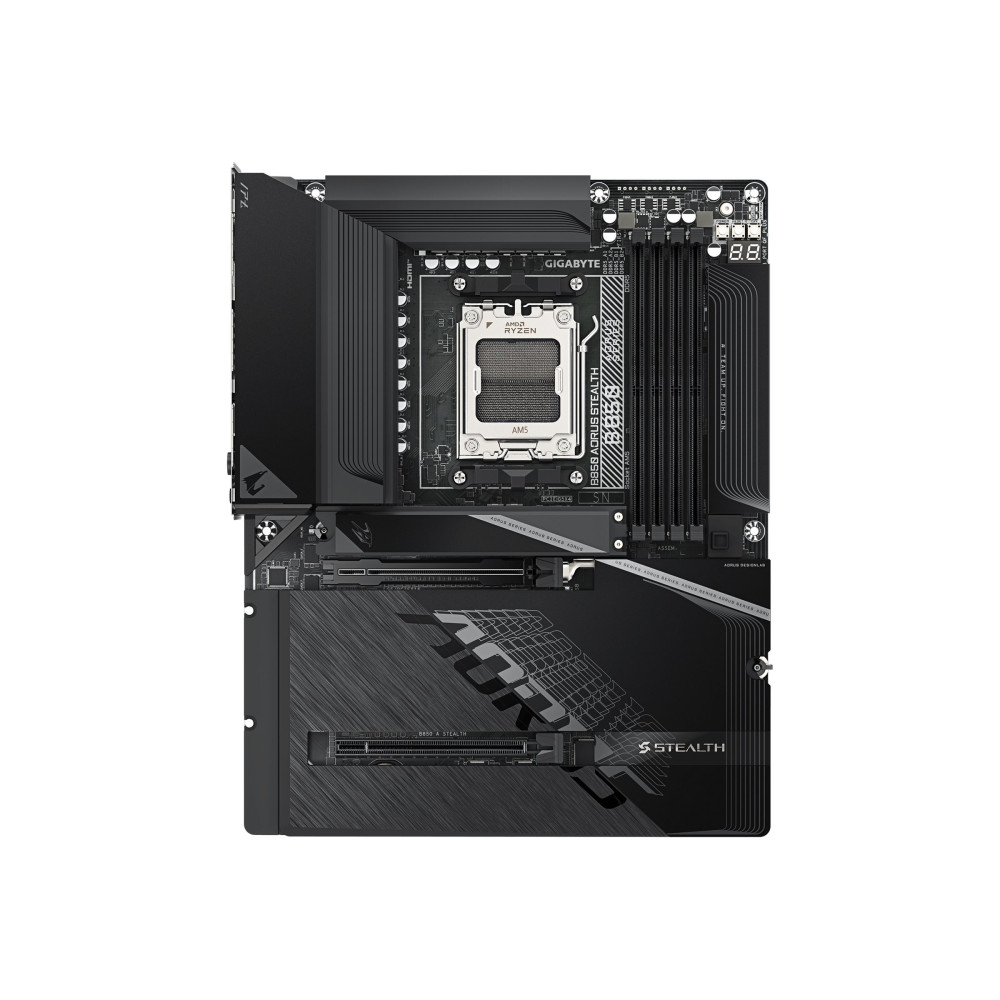 Gigabyte AORUS B850 STEALTH - Scheda madre - ATX - LGA1851 Socket - Chipsatz AMD B850 - USB 3.2 Gen 1, USB-C 3.2 Gen 2, USB-C 3.