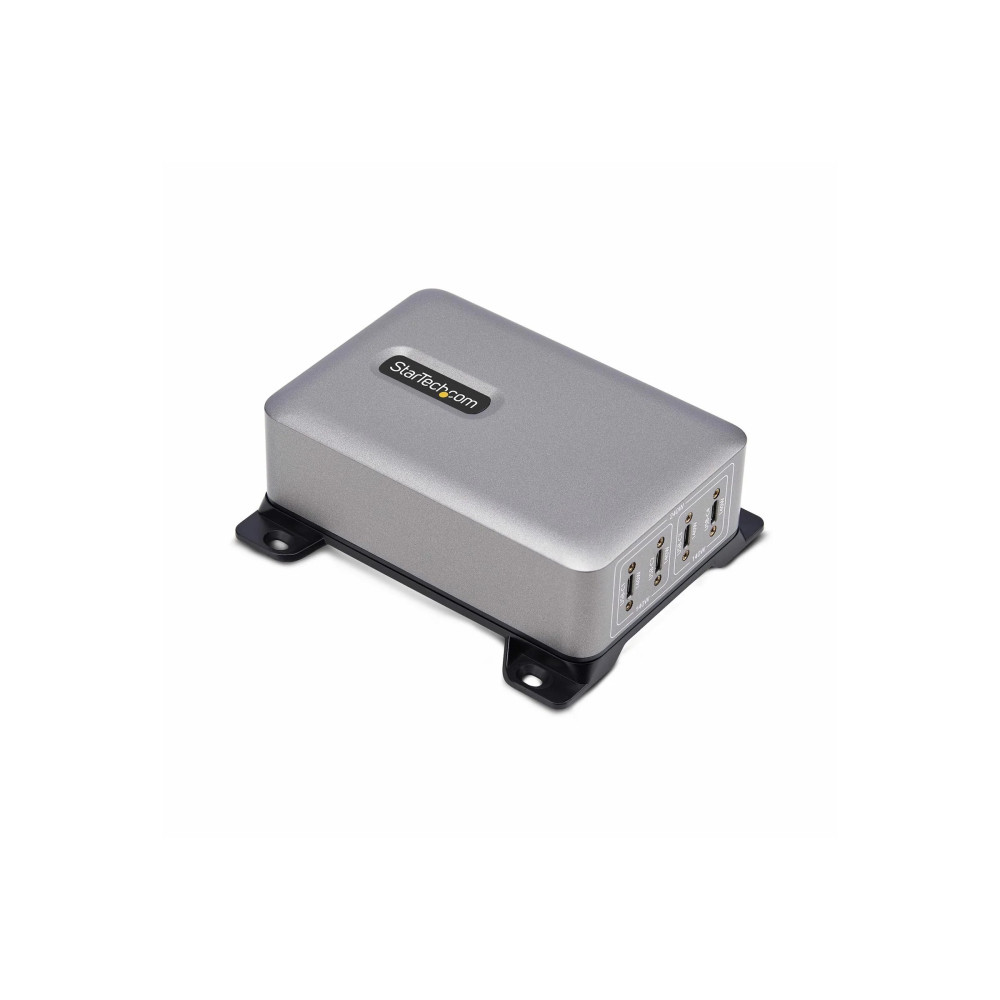 StarTech.com Caricabatteria USB-C da 4 porte, 240W totale, singola porta 140W EPR - Adattatore di rete - con supporto per montag