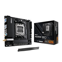 ASRock A620AI WiFi, AMD, Sockel AM5, AMD Ryzen 7000 Series, AMD Ryzen 8000 Series, AMD Ryzen 9000 Series, DDR5-SDRAM, 128 GB, DI