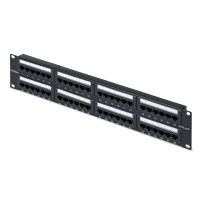 StarTech.com Patch Panel - Dispositivo di stampo 110 - Montabile su rack - CAT 6 - UTP - RJ-45 X 48 - Nero - 2U - 48,3 cm (19&qu