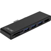 InLine MultiHub - Surface Pro 4/5/6 - 3x porta USB-A 3.2 - HDMI 4K - Lettore di schede