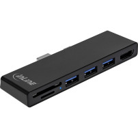 InLine MultiHub - Surface Pro 4/5/6 - 3x porta USB-A 3.2 - HDMI 4K - Lettore di schede