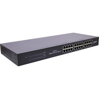 Switch di rete Gigabit in Line con 24 portate - 1Gb/s - 48,26cm (19") - 1HE - Metallo