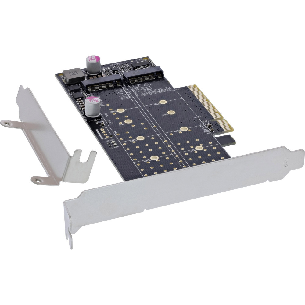 Carta PCIe InLine per 2 slot interni NVMe M.2 Key M ? Biforcazione - PCIe x8