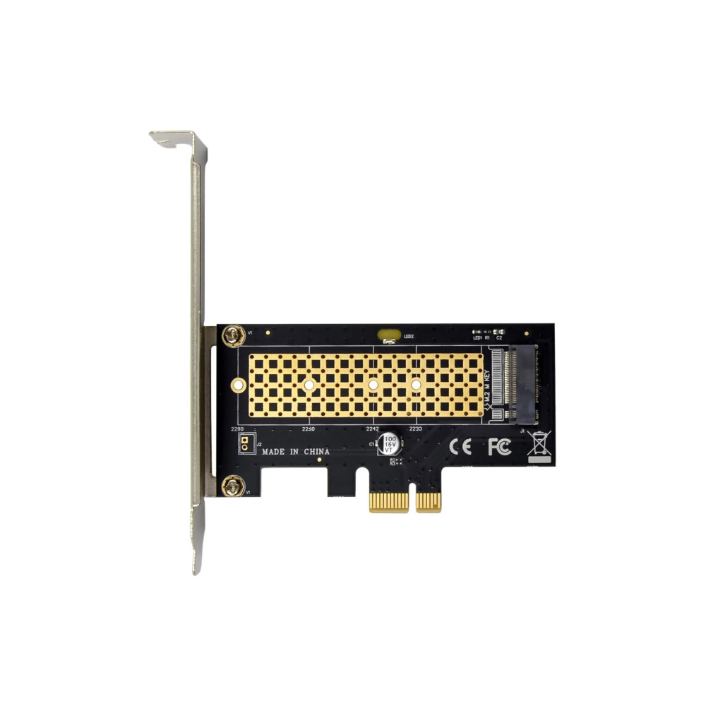 Carta PCI Express InLine per connettere internamente un dispositivo NVMe M.2 Key M a 1x - PCIe x1