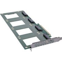 Scheda InLine PCIe a 4x interni U.2 NVMe SFF-8639 ? Bifurcation - PCIe x16