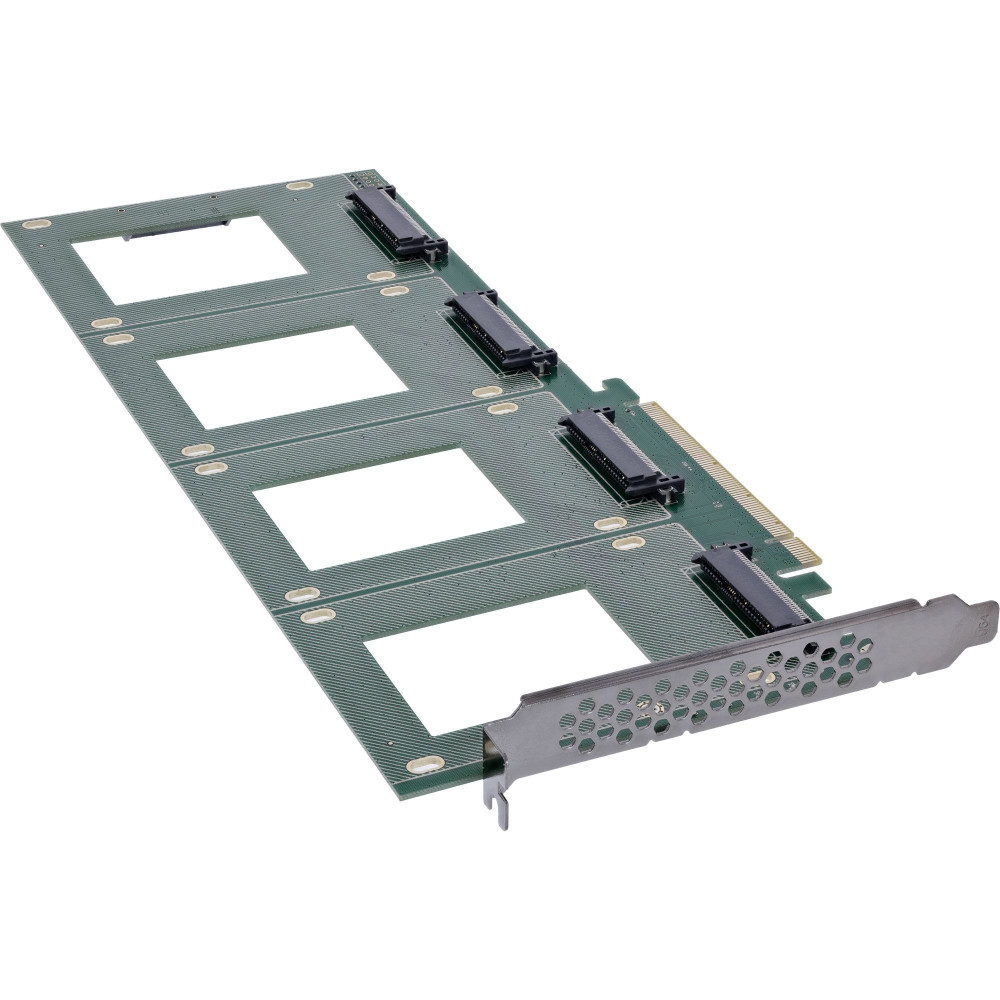 Scheda InLine PCIe a 4x interni U.2 NVMe SFF-8639 ? Bifurcation - PCIe x16