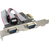 Carta di interfaccia InLine - 2x Serie 9-pol - PCIe (PCI-Express)