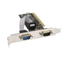 Carta di interfaccia InLine - 2x 9pol seriale - PCI