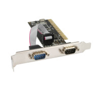 Carta di interfaccia InLine - 2x 9pol seriale - PCI