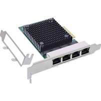 InLine Quad scheda di rete - PCIe x4 - 4-porti RJ45 2,5Gb/s - incl. low profile