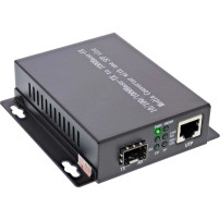 InLine Rete Media Converter 10/100/1000Mb/s TP a SFP LWL - SM (Solito indicare Simplex o Single-Mode) - 20 km