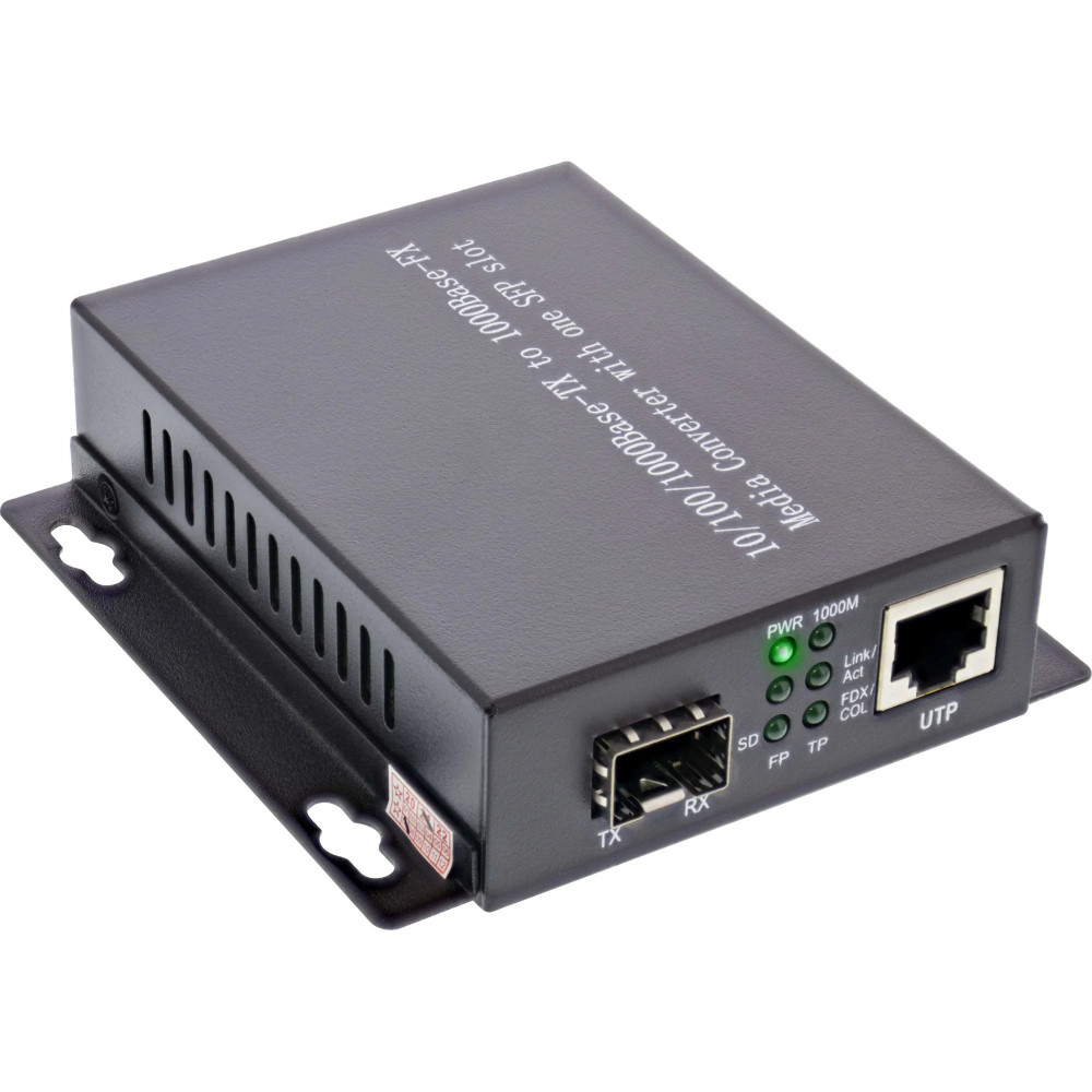 InLine Rete Media Converter 10/100/1000Mb/s TP a SFP LWL - SM (Solito indicare Simplex o Single-Mode) - 20 km