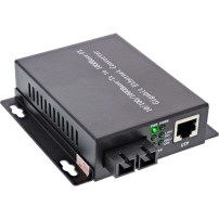 InLine Convertitore di Medioportata di Rete 10/100/1000Mb/s TP a LWL (SC Duplex) - MM - 550m