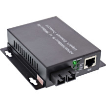 InLine Convertitore di Medioportata di Rete 10/100/1000Mb/s TP a LWL (SC Duplex) - SM (Solito indicare Simplex o Single-Mode) - 