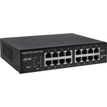 InLine PoE+ Gigabit Retificatore di Rete Hub a 8 Porte (8x PoE+) - 1Gb/s - 19" 1U