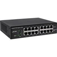 InLine PoE+ Gigabit Retificatore di Rete Hub a 8 Porte (8x PoE+) - 1Gb/s - 19" 1U