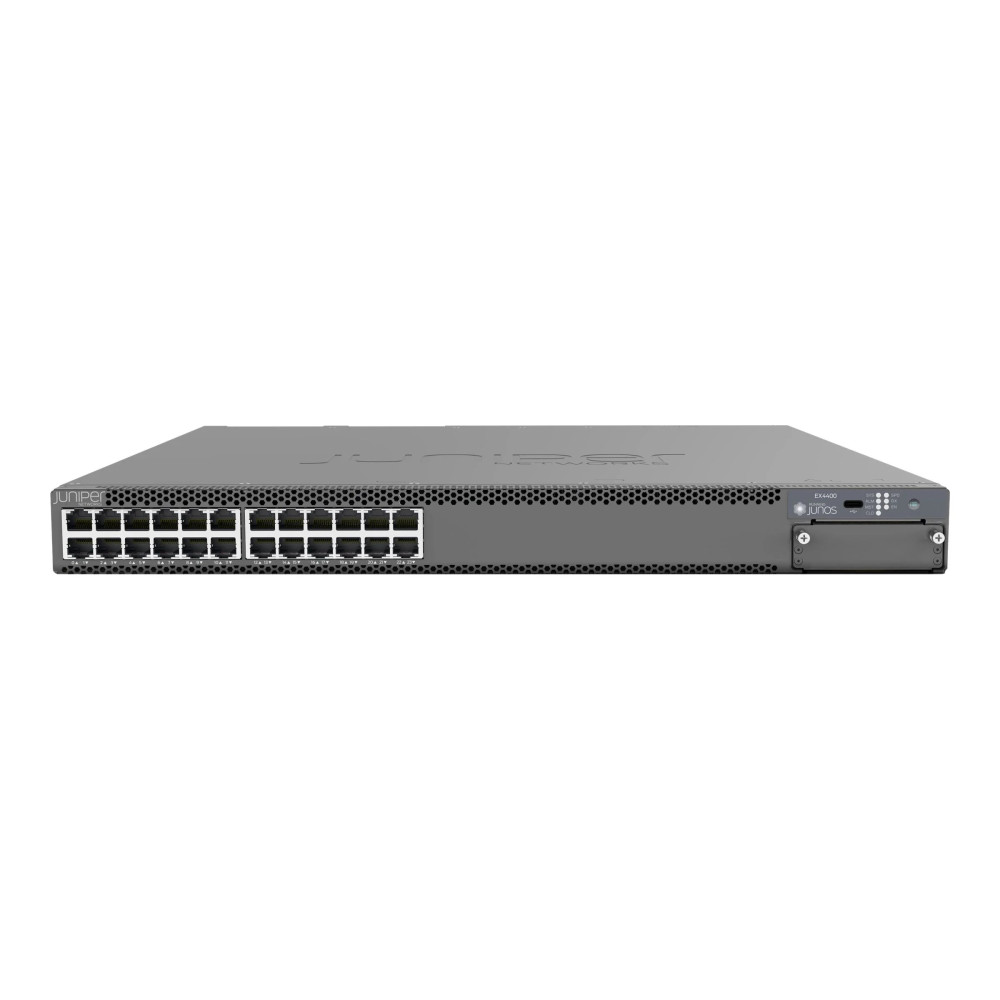 Juniper EX Series EX4400-24T - Switch - L3 - gestito - 24 x 10/100/1000 + 2 x 100 Gigabit (Stacking)