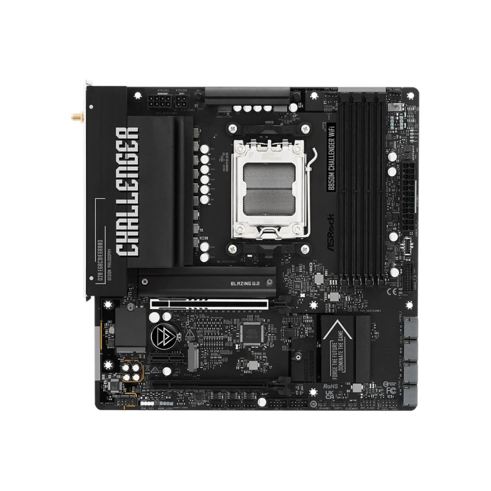 ASRock B850M Challenger WiFi - Scheda madre - micro ATX - Socket AM5 - Chipsatz AMD B850 - USB 3.2 Gen 1, USB-C 3.2 Gen 1 - LAN 