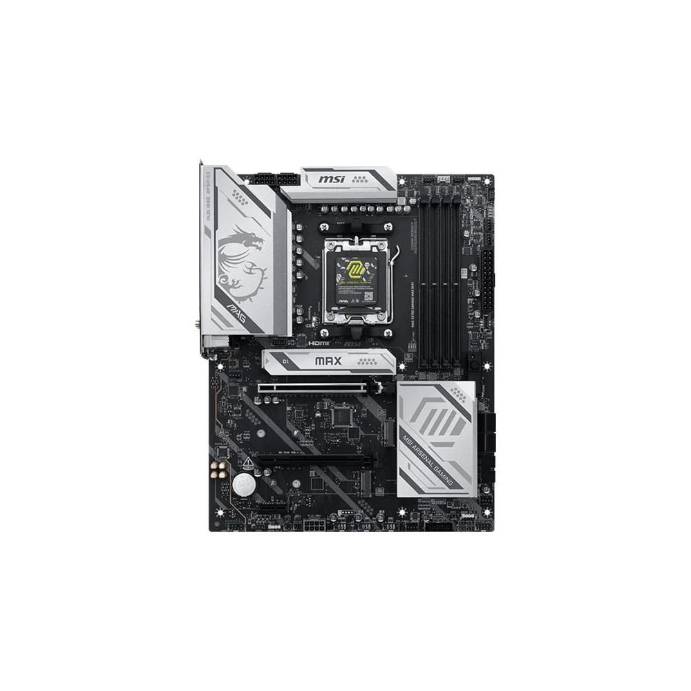 MSI MAG X870E GAMING MAX WIFI - Scheda madre - ATX - Socket AM5 - Chips AMD X870E - USB4, USB-C 3.2 Gen2, USB 3.2 Gen 2, USB 3.2