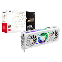ASRock Taichi Radeon RX 9070 XT Bianco 16GB OC, Radeon RX 9070 XT, 16 GB, GDDR6, 256 Bit, 7680 x 4320 Pixel, PCI Express x16 5.0