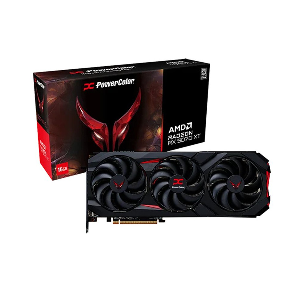 PowerColor RX 9070 XT 16GB PowerColor Red Devil OC GDDR6 3Fan - 16.384 MB - GDDR6