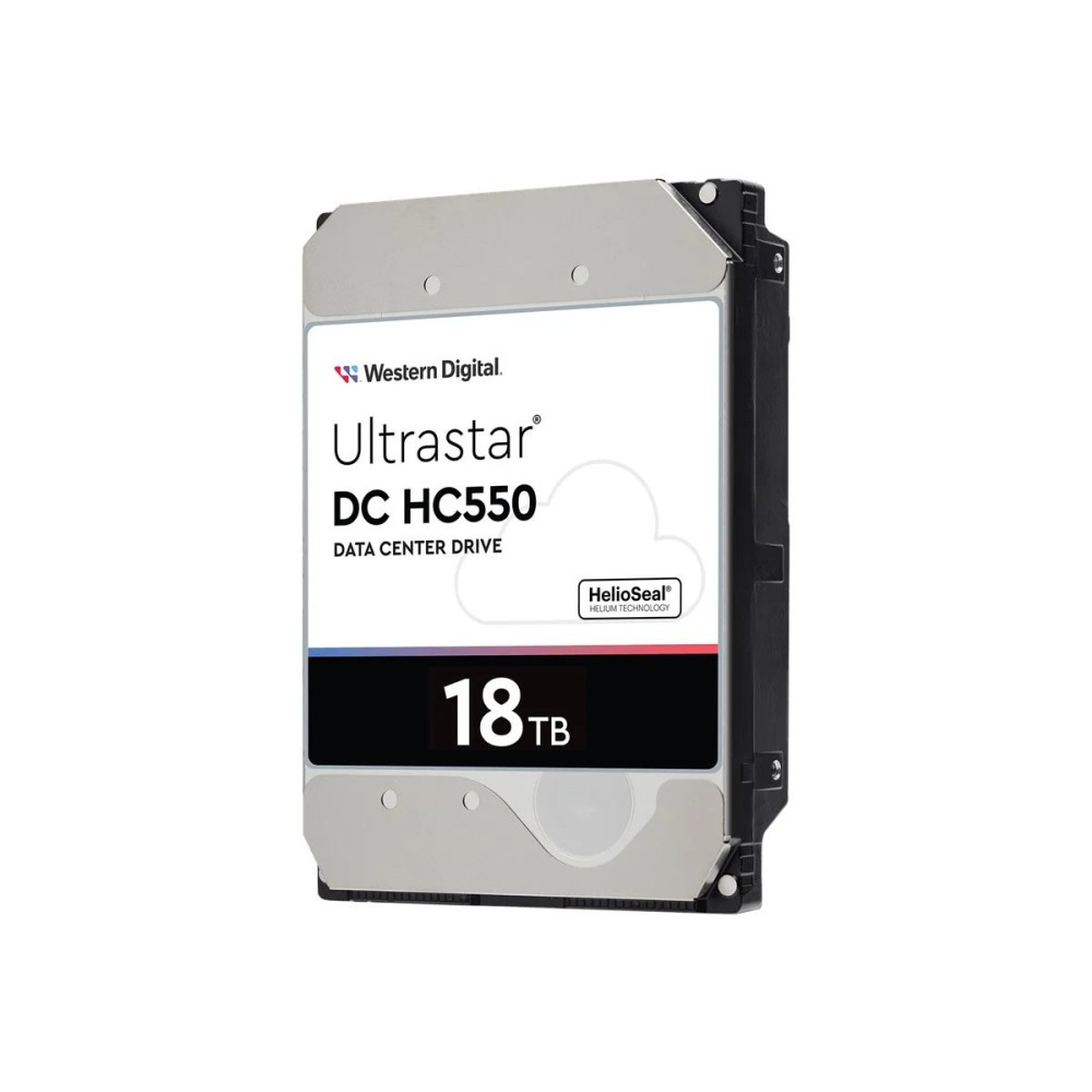 WD Ultrastar DC HC550 WUH721818ALE6L4 - Disco rigido - 18 TB - interno - 3,5" (8,9 cm)