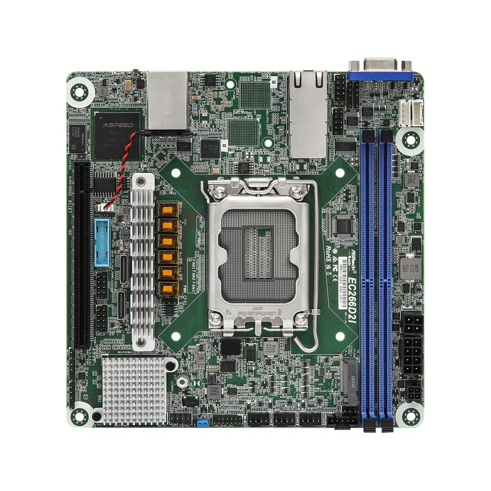 ASRock Mainboard EC266D2I mini-ITX Sockel 1700 DDR5-only Single - Mainboard - Intel Sockel 1700 (Core i)